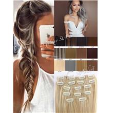8 pcs European Two Tone Ombre Balayage Mix Piano Color Weft Curl Wavy