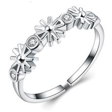 YOUNIQ-Basic Korean Silver CZ Sun Ring