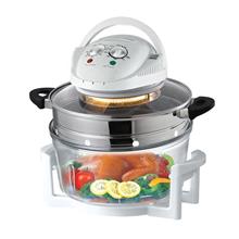 oil Free Halogen Oven - 12 Litres (with Air Fryer Extension Ring)