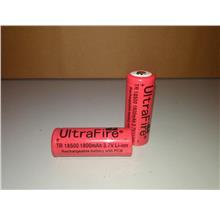 Ultrafire 18500 LI-ION rechargerble battery 3.7v 1800mAh