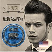 Reuzel Blue Strong Hold Water Soluble High Sheen Hair Pomade (113g)