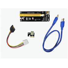 PCI-E 1X TO 16X SATA POWERED USB 3.0 RISER CARD PCIE