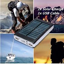 Dual USB Portable Solar Charger Battery Power Bank