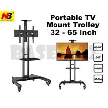 NB AVA1500-60-1P 32 to 65 Inch TV Trolley Stand Cart Mount 1837.1