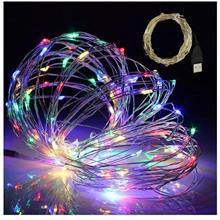 5 Meter 50 LED USB Christmas Decoration Silver Wire Fairy Light
