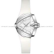 HAMILTON H24251310 Women Ventura S Quartz Shield Shaped Rubber White