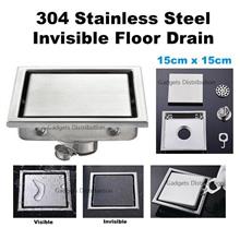 15*15cm Invisible 304 Stainless Steel Anti Odor Floor Drain 2619.1