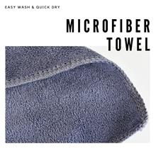 TALENTIN 25cm x 25cm Premium Microfiber Cleaning Cloth_Grey