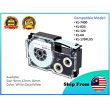 [Ready Stock] Casio Compatible Printer Label Tape Cartidge
