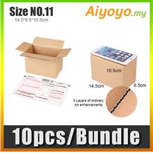10pcs/BUNDLE Plain Carton Box Packaging Corrugated Express Delivery Courier Se