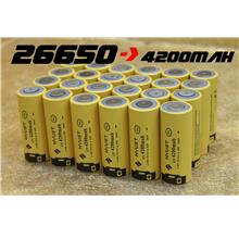 Hyust 26650 4200Mah 60A 3.7V Lithium-ion Rechargeable Battery