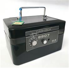ELM 8807 Cash Box Dial &amp; key lock with coin tray Petty Cash Box