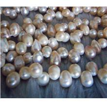 DIY 14&quot; Large Size Fresh Water Cultured Pearls 2 Way Beads White