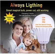 15w 36w E27 Energy Saving Led Emergency Bulb Rechargeable Battery