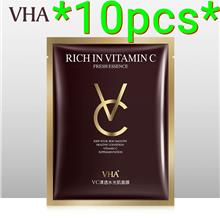 10pcs VHA 25g Vitamin C Facial Mask Natural Moisturizing Bright Skin