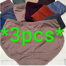 3PCS Women Raise Buttock Cotton Panties Hip Lift Comfort Underwear