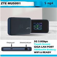 5G MIFI ZTE MU5001 3.8Gbps 32WIFI Share 4500mAH WIFI 6