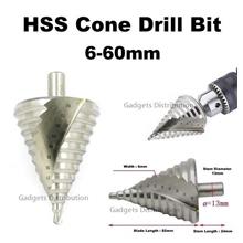 6-60mm HSS Spiral Step Cone Reaming Drill Bit Hole 12 steps 2521.1