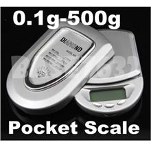 Mini Digital  Pocket Weighing Scale 0.1g- 500g Scale Jewelry 1054.1 