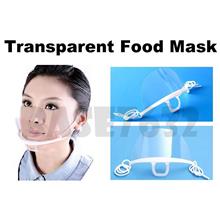 Reusable Transparent Sanitary Anti Fog Saliva Food Hygiene Mask 1566.1