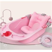 Baby Bath Tub Foldable Kids Bathtub Washbasin Floating Mat Newborn