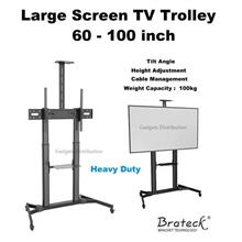 BRATECK TTL03-610TW 60 to 100 Inch TV Trolley Stand Bracket 2777.1