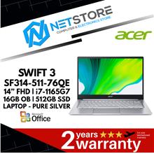 ACER SWIFT 3 SF314-511-76QE 14” FHD | i7-1165G7 16GB OB | 512GB SSD