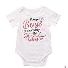 Forget It Boys,My Mummy Is My Valentine Romper