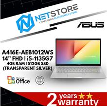 ASUS A416E-AEB1012WS 14” FHD | i5-1135G7 | 4GB RAM | 512GB M.2 SSD