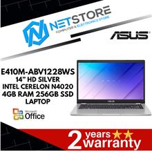 ASUS E410M-ABV1228WS-14 HD SILVER | CERELON N4020 | 4GB RAM |256GB SSD