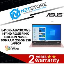 ASUS E410K-ABV307WS - 14” HD ROSE PINK|CERELON N4500|8GB RAM|256GB SSD