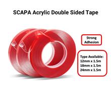 SCAPA Super Strong Acrylic Double Sided Tape 12mm x 1.5m
