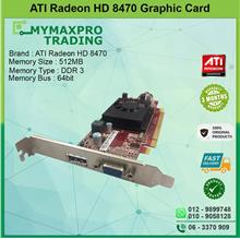 ATI Radeon HD8470 512MB DDR3 64bit PCI-E VGA Display Port Graphic Card