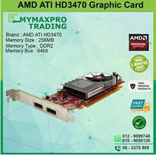 ATI Radeon HD 3470 256MB DDR3 64bit VGA Display Port Graphic Card 
