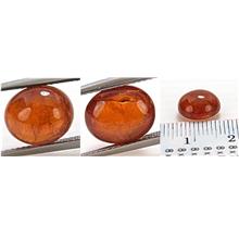 Rare orange Spessartine Garnet crystal cabochon oval - 6.45CT - GA019
