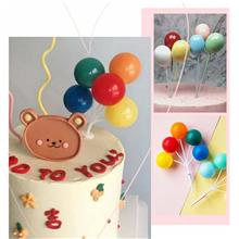 Colourful Balloon, Colourful ball, Cake Topper Decoration