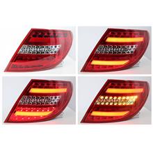 Mercedes W204 07-11 Red Clear Light Bar LED Tail Lamp