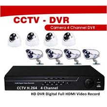 CCTV 4 Channel System H.264 Full 960H WD1 HD DVR