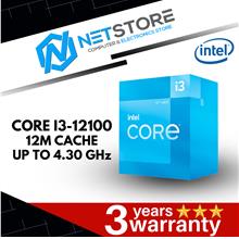 INTEL CORE I3-12100 12M CACHE UP TO 4.30 GHz PROCESSOR -  BX8071512100