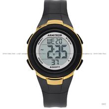 ARMITRON 45/7126GBK Unisex GLOBE CHRONO Digital Sports Silicone Black