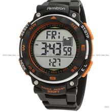 ARMITRON 40/8254ORG Men Digital Sports Chronograph Resin Black Orange