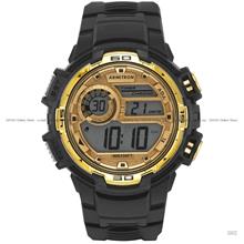ARMITRON 40/8347BKGD Men Chrono Pro Digital Sports Resin Black Gold