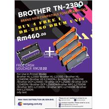 Buy two (4) Brother TN-2380 compatible toner cartridges  