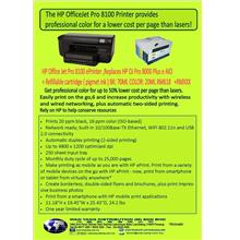 HP OfficeJet Pro 8100 + HP Refillable Cartridges Pro950/951
