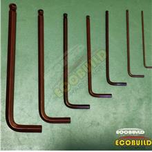 BESTUL 1pcs Long Arm Ball Point/ Hex Key Wrench 1.5MM - 10MM