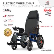 Lie Down Automatic Reclining Electric Wheelchair (Dark Blue)