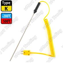 Type K Handheld Thermocouple with OD 3mm Stainless Steel Probe