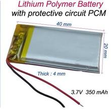 3.7V 350 mAh Polymer Li ion battery LiPo For Mp4 GPS Bluetooth Pen