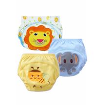 Cute Elephant+Bee+Lion Print Potty / Toilet Training Pants (3pcs Set) - As Sho