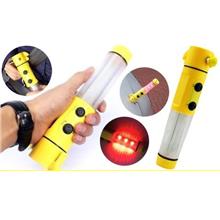 Emergency Survival Hammer LED Flashlight Signal Cutter Tool